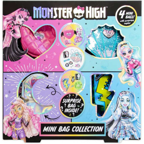 Monster High Mini Bag Collecrtion 4-Pack (33x33x7cm) (6+ YRS) (Due In)