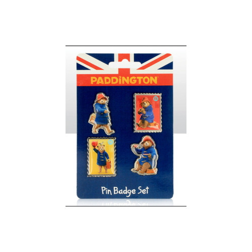 Paddington Movie Pin Badge Set of 4 (on hanger card)