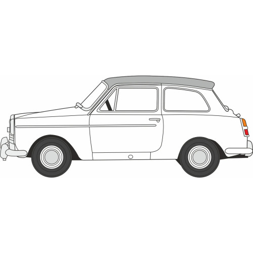 Austin A40 MkII - Snowberry White / Cumulus Grey (1:76) (NEW) (Due Q3/2026) (ADV-R)