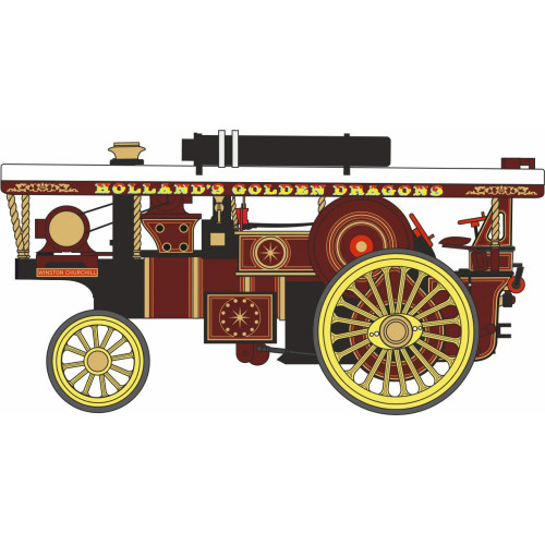 Burrell Scenic Showmans Loco - Winston Churchill (1:76) (NEW) (Due Q2/2026)