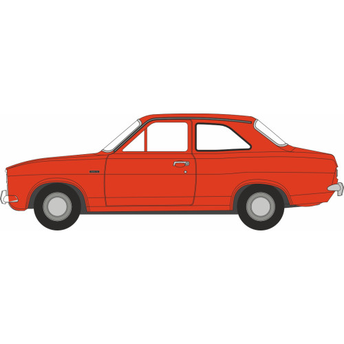 Ford Escort MK1 - Sunset Red (1:76) (NEW)