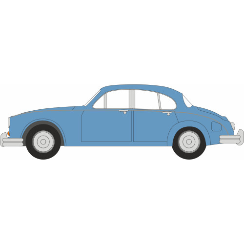 Jaguar Mk2 - Opalescent Silver Blue (1:76) (NEW)