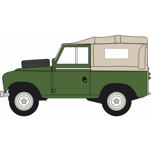 Land Rover Series 2A SWB Canvas - Bronze Green (1:76) (NEW)