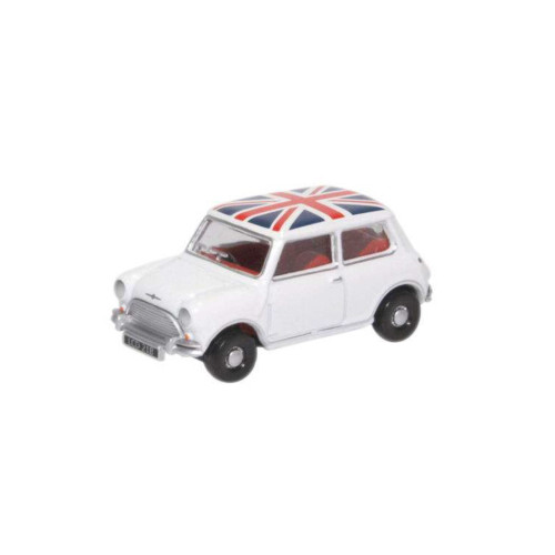 Austin Mini Cooper - White / Union Jack (1:76)