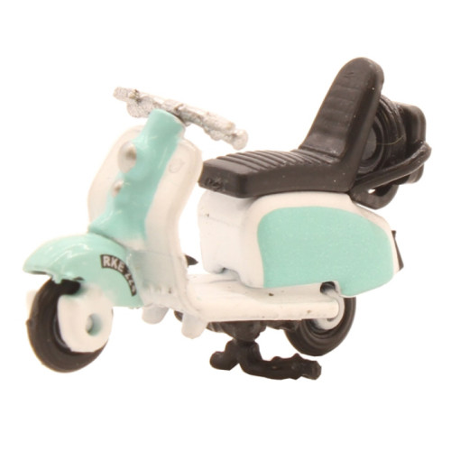 Scooter - Blue / White (1:76)