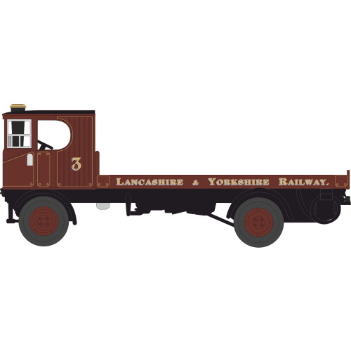 Sentinel Flatbed - Lancashire & Yorkshire Railway (1:76) (NEW)