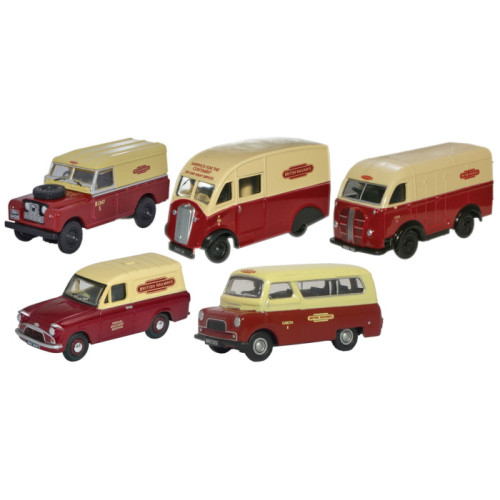 British Rail 5 Piece Set - K8 / CA / Q25 / LR2 / Anglia (1:76)
