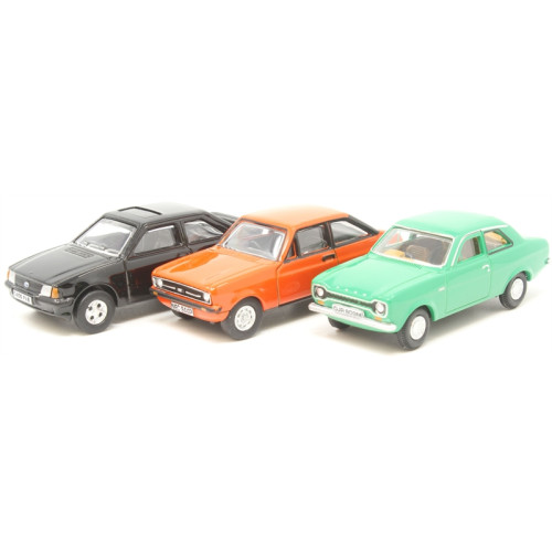 Ford Escort 3 Piece Set - Mk1/Mk2/XR3i (1:76)