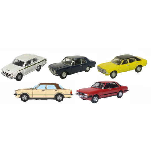 Ford Cortina 5 Piece Set - Mk1/2/3/4/5 (1:76) (NEW) (Due Q4/2026) (ADV-R)