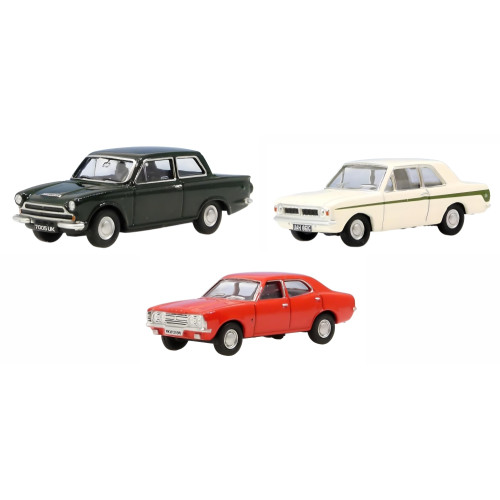 Ford Cortina 3 Piece Set - Mk1/2/3 (1:76)