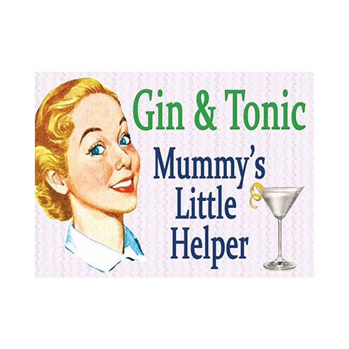 Metal Sign (HU): Gin & Tonic - Mummy's Little Helper