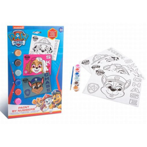 Paw Patrol Paint By Numbers (28x18x1.5cm) (3+ YRS)