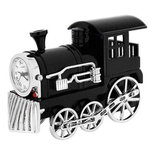 Miniature Clock Die-cast - Black Steam Engine (70 x 40 x 100mm)