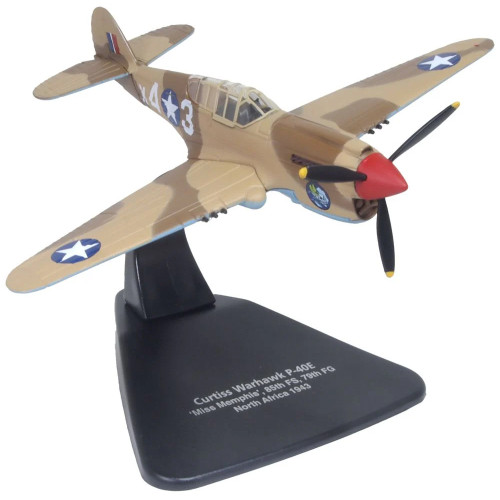 Curtiss P40-F Warhawk X43 - Miss Memphis - N.Africa 1943 (1:72) (Oxford Aviation) (NEW)