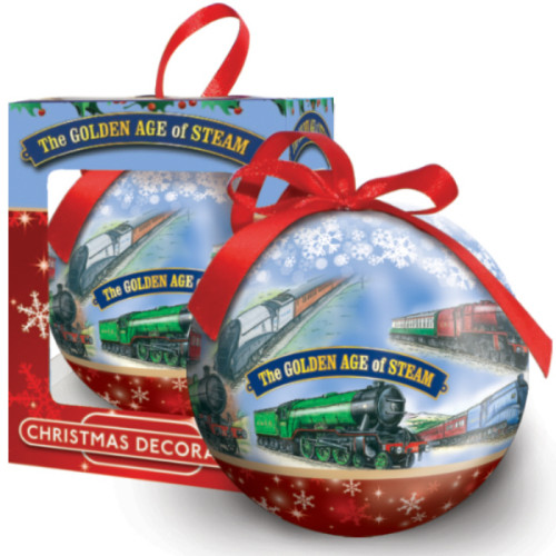 Golden Age of Steam Christmas Bauble in Printed Box