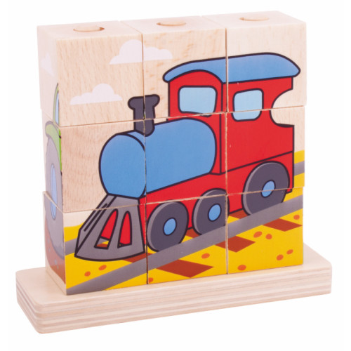 Bigjigs Stacking Blocks - Transport (12 Mths+)