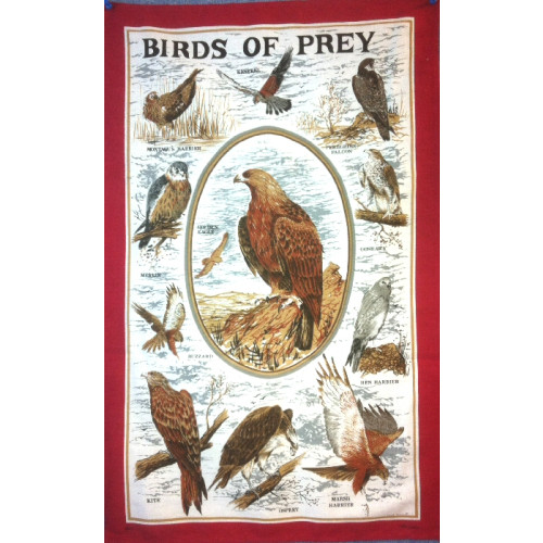 Tea Towel: Birds of Prey (in clear hanger bag)