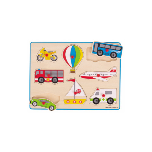 Bigjigs Lift Out Puzzle - Transport (225 x 300mm) (3 Yrs+)
