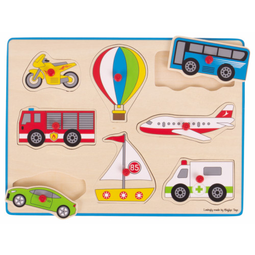 Bigjigs Lift Out Puzzle - Transport (225 x 300mm) (3 Yrs+)