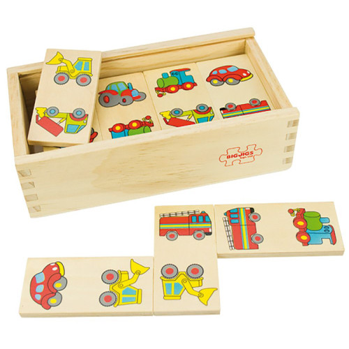 Bigjigs Wooden Transport Dominoes (1+ Yrs)
