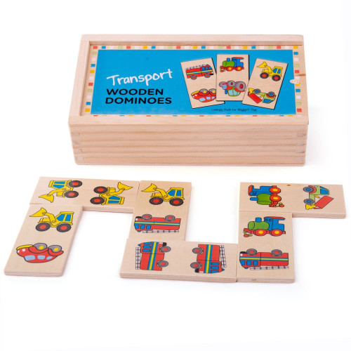 Bigjigs Wooden Transport Dominoes (1+ Yrs)
