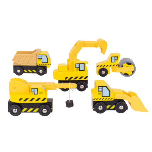Bigjigs Roadway Site Vehicles Pack (5 pce)