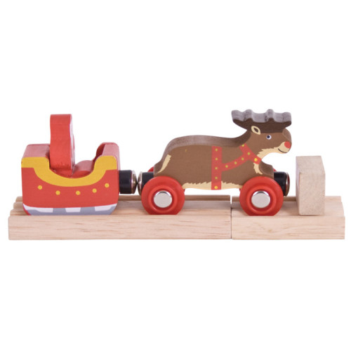 Bigjigs Santa Sleigh with Reindeer