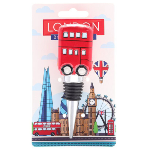 Routemaster Bus Ceramic Bottle Stopper 11cm (carded)