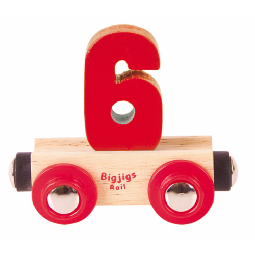 Bigjigs Rail Name Number 6 (E.O.L.) - SAVE 25% !!