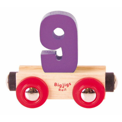 Bigjigs Rail Name Number 9 (E.O.L.) - SAVE 25% !!