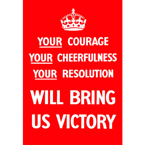 Poster (Spirit of Britain) - Bring Us Victory! (E.O.L.) - SAVE 15% !!