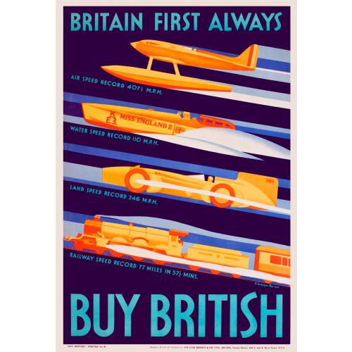Poster (Spirit of Britain) - Buy British (E.O.L.) - SAVE 15% !!