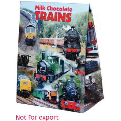 Bags of Milk Chocolate Trains (100g) (BB end 12/26)