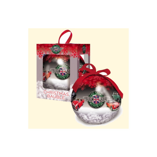 The Great British Motor Car Christmas Bauble in Printed Box