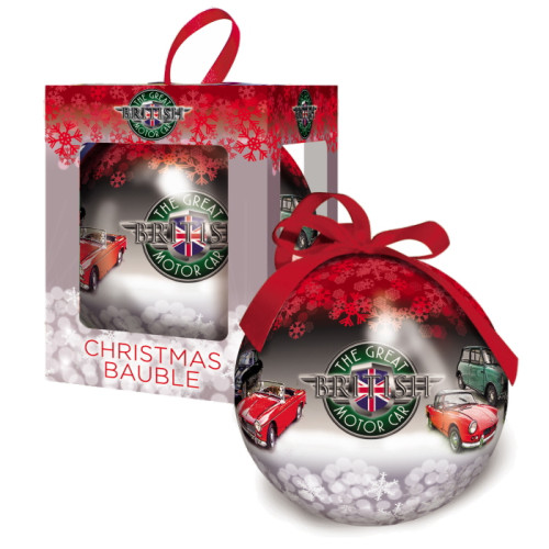 The Great British Motor Car Christmas Bauble in Printed Box