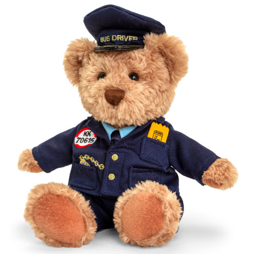 Keel Soft Toy: Stan the Bus Driver Bear 20cm (full uniform)