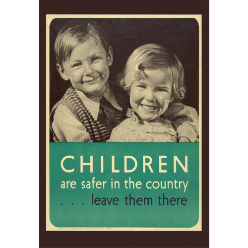 Poster (Spirit of Britain) - Children Are Safer In The Country (E.O.L.) - SAVE 15% !!