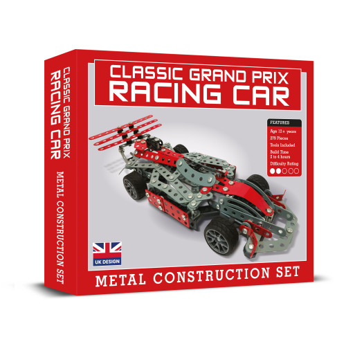 Classic Grand Prix Racing Car Metal Construction Set (279 Pces) (12+ YRS) (E.O.L.) - SAVE 10% !!