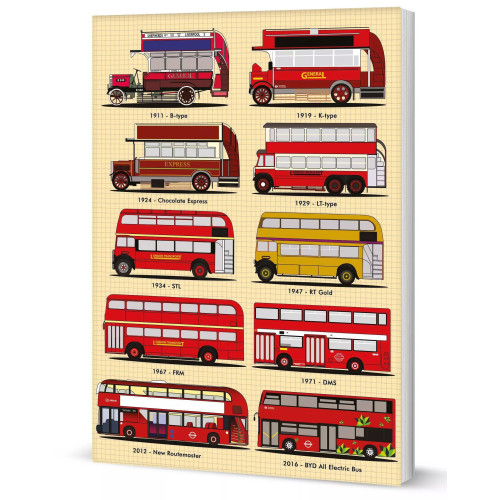 A5 Lined Journal - London Buses (PB, 80 pages)