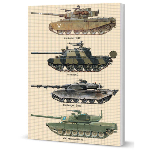 A5 Lined Journal - Battle Tanks (PB, 80 pages)