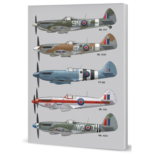 A5 Lined Notebook - Spitfire (HB, 120 pages)