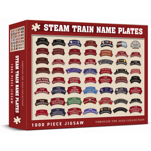 Jigsaw: Steam Train Name Plates (Through The Ages Collection) (1000 Pce)