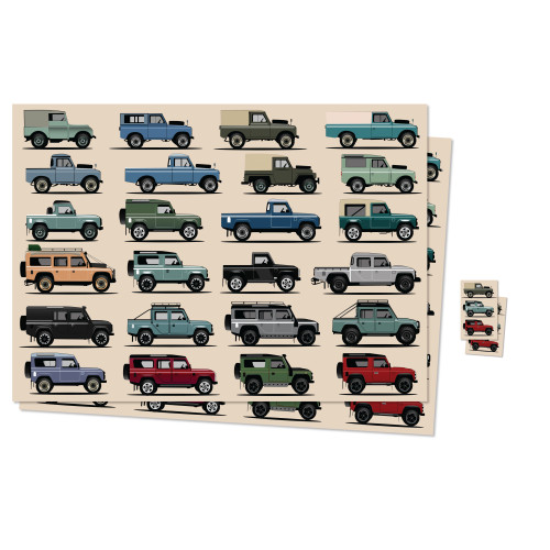 Gift Wrap & Gift Tags x 2: Land Rover (Through The Ages Collection) (NEW)