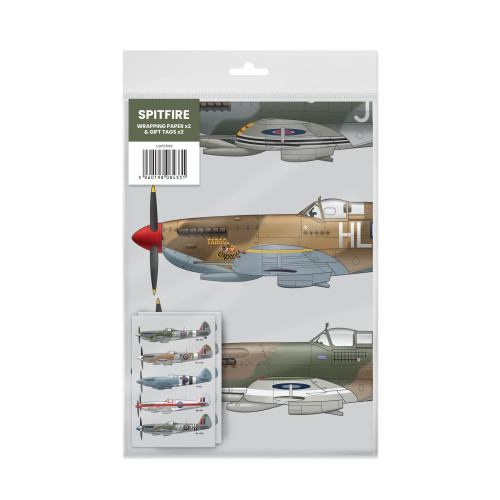 Gift Wrap & Gift Tags x 2: Spitfire (Through The Ages Collection) (NEW)