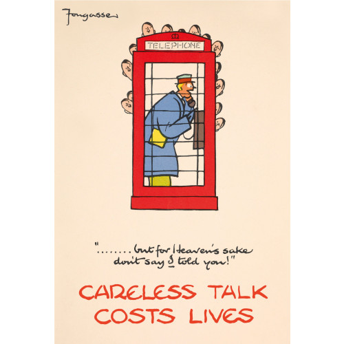 Poster (Careless Talk) - &acirc;&brvbar; But for heaven's sake don't say I told you! (E.O.L.) - SAVE 15% !!