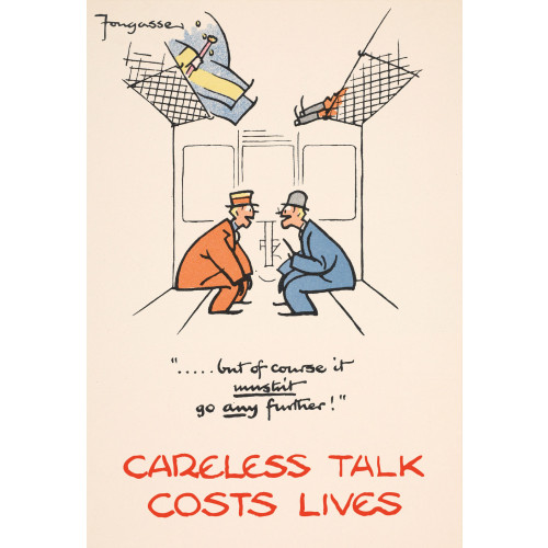 Poster (Careless Talk) - &acirc;&brvbar; But of course it mustn't go any further! (E.O.L.) - SAVE 15% !!