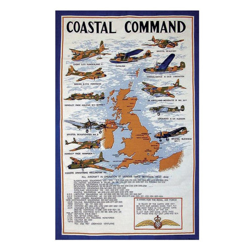 Tea Towel: Coastal Command (in clear hanger bag)