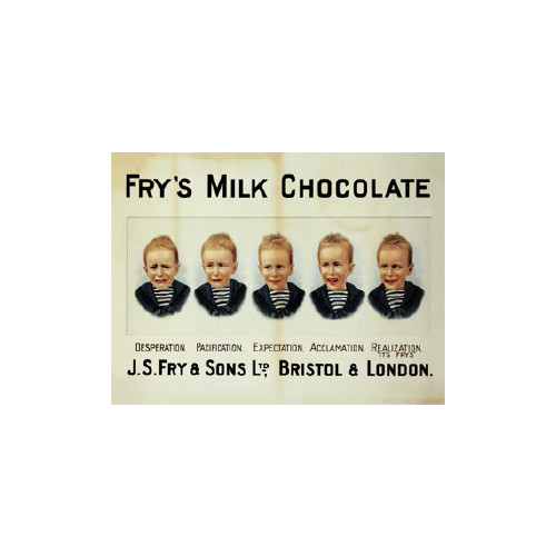 Metal Fridge Magnet (FH): Fry's Milk Chocolate - Five Boys