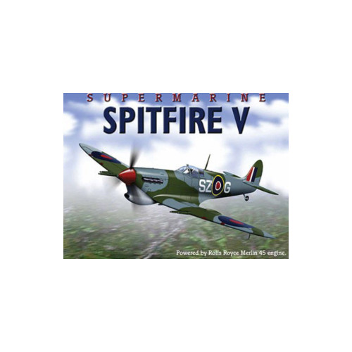 Metal Fridge Magnet (AE): Supermarine Spitfire V