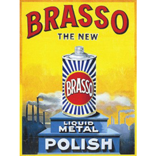 Metal Fridge Magnet (FH): Brasso